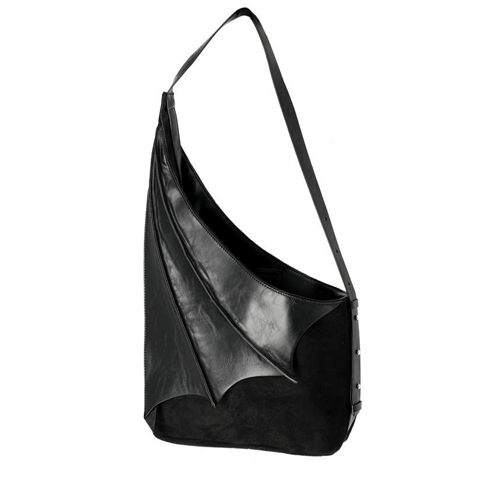 Restyle - Winged Hobo Bag Schultertasche - Schwarz